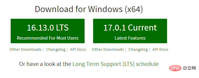 Quelle est la différence entre lts et current dans nodejs