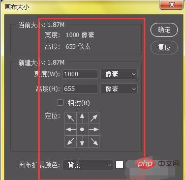 PSでキャンバスをトリミングする方法