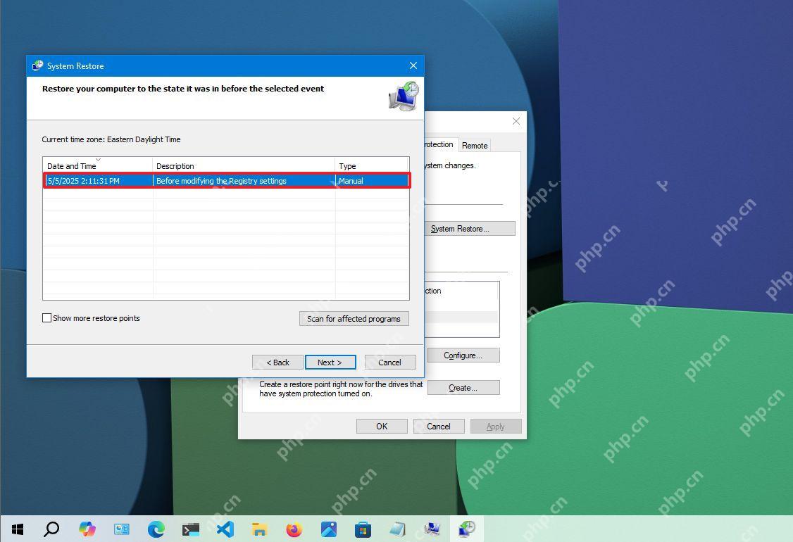 win10找不到还原点设置怎么办_win10还原点设置入口查找方法 - php中文网
