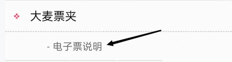 大麦票夹电子票说明