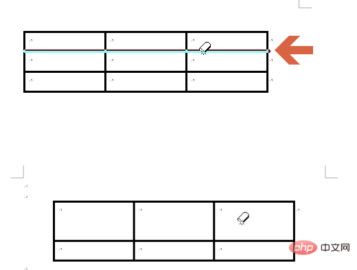 How to delete a certain line in a word table