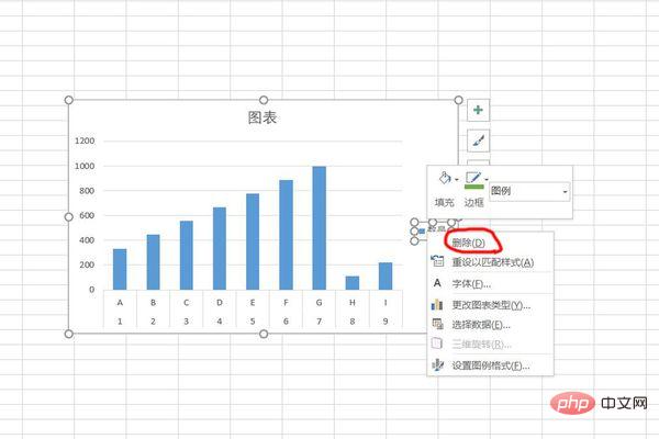 How to clear legend in excel