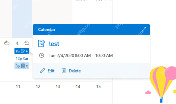 Microsoft Bookings日历中显示已经生成的客户预约记录