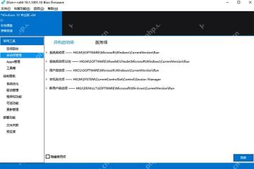 Dism++ 启动项管理服务列表显示服务名称、状态和启动类型