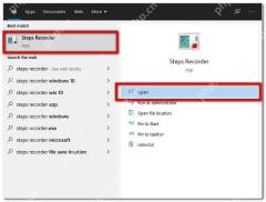 Windows 10 开始菜单搜索 Steps Recorder