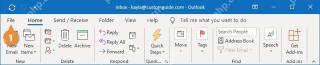 Outlook 功能区中的 Archive 存档按钮入口