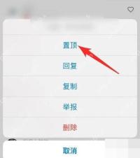 小红书评论操作菜单中的删除选项