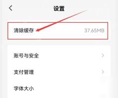 红果免费短剧设置页清除缓存入口和缓存大小