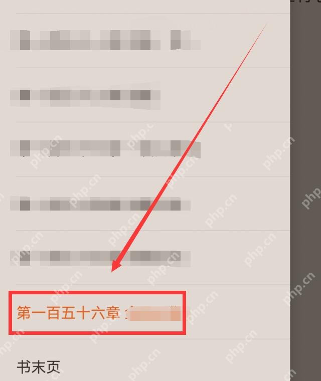 番茄免费小说目录页,章节条目被红框标出