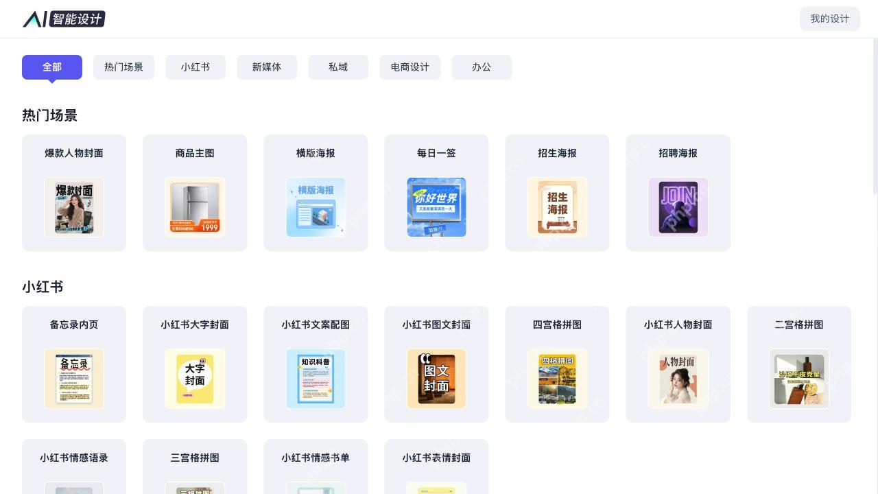 智能设计的场景分类与图文类型