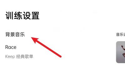 Keep 训练设置页面,用于进入训练中的语音提示设置