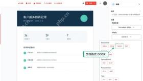 PDF转Word极轻PDF在线编辑器选择DOCX格式真实界面图