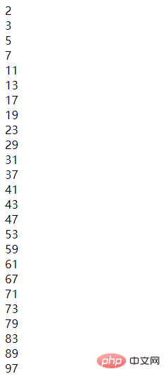 javascript怎麼求1-100的質數