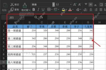 WPS表格插入空行后数据行之间出现空白行