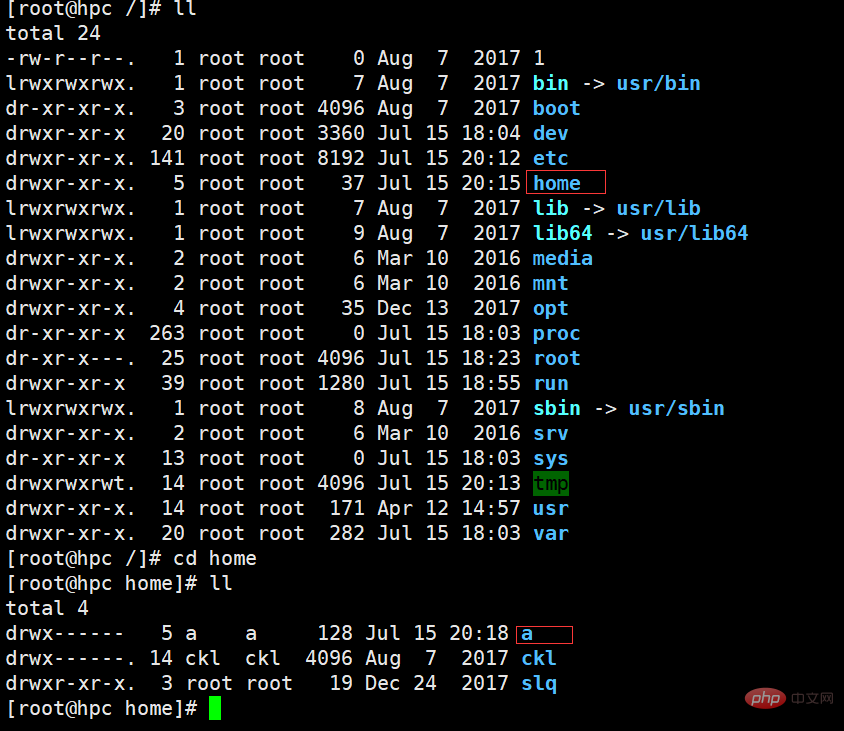 Detailed introduction to the difference between / and ~ under Linux