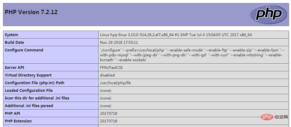 CentOS7에서 PHP7을 컴파일하고 설치하는 방법에 대한 자세한 튜토리얼(그림 및 텍스트)