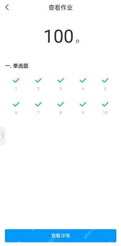 学习通查看作业分数页面