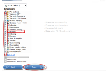 PrivaZer Windows 桌面版 Windows history 最近活动记录勾选项