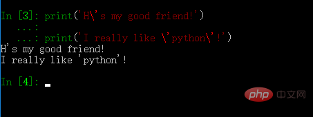 How to type single quotes in python