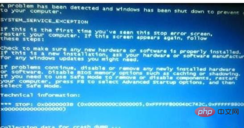 Whats going on with win7 blue screen code 3b?