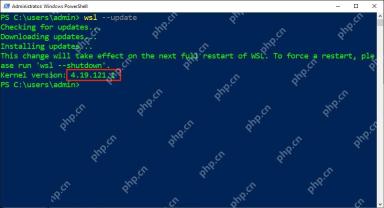 PowerShell 提示 WSL 更新后运行 wsl shutdown 使配置生效