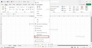 Excel 右键菜单中选择 Link 链接入口，用于给单元格添加超链接