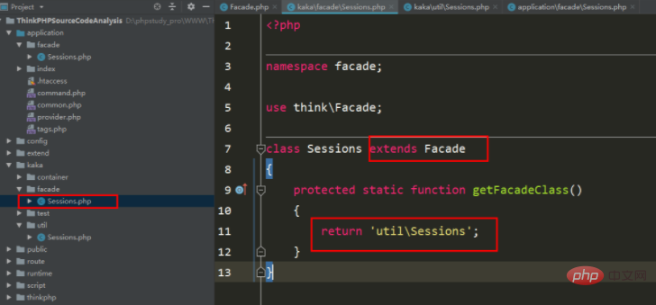 ThinkPHP facade source code analysis