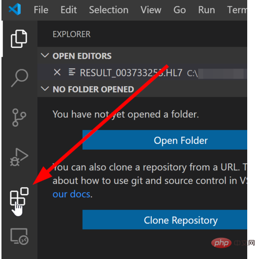 How to open pdf file with vscode