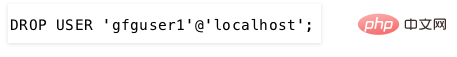 Detailed explanation of the use of DROP USER statement in MySQL