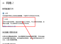 Win10 网络属性页切换专用网络和公用网络