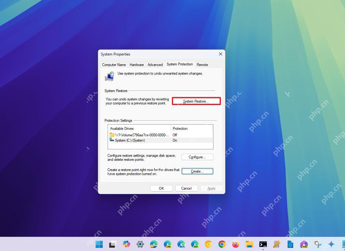 win11还原点恢复需要多久_win11还原点恢复耗时及影响因素介绍 - php中文网