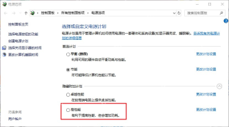 Win10 电源选项列表中的高性能计划