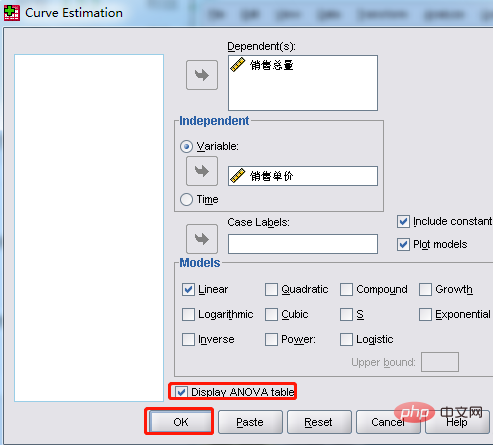 How to do linear regression in spss