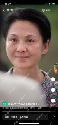红果短剧播放页右上角更多按钮