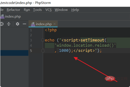 How to refresh php