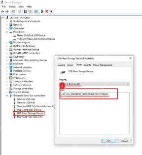 Windows10 USB 设备属性中显示 VID PID 设备实例路径