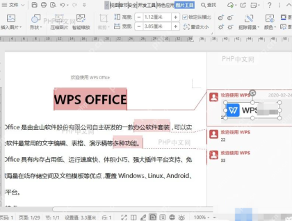 Word如何批注中添加图片？ - php中文网