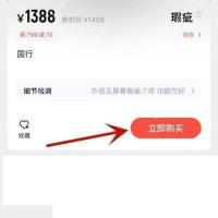 在商品详情页点击立即购买按钮