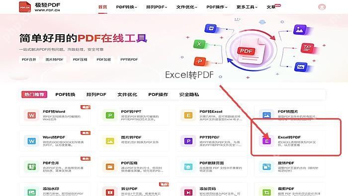 Excel转PDF找到Excel转PDF入口