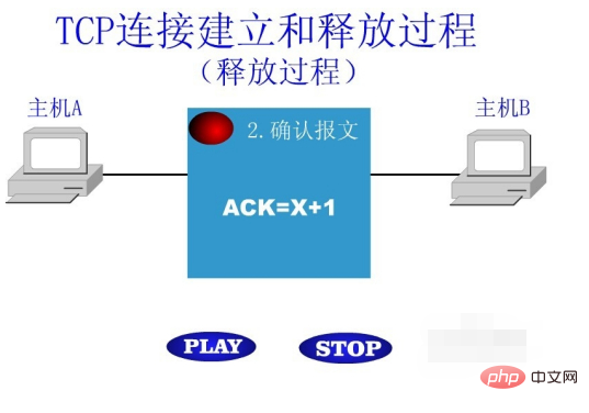 TCP接続の解放プロセスとは何ですか?