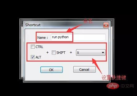 How to run python script with notepad++