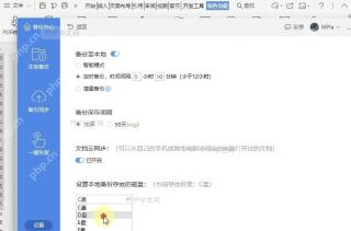 如何设置本地备份存放磁盘?结果检查