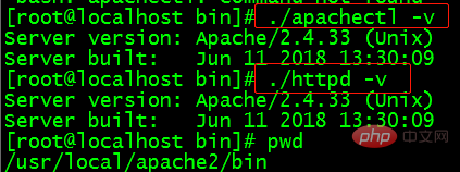 How to check the version of apache