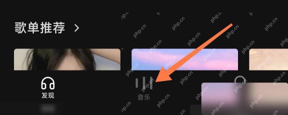 汽水音乐底部音乐页歌词入口