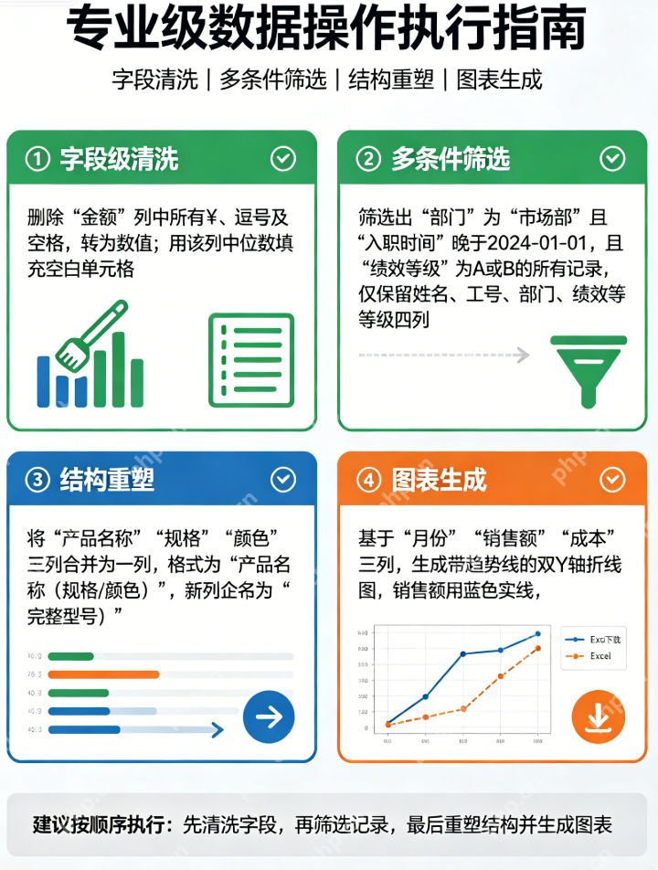 豆包专业版处理Excel数据操作步骤如何设置 - php中文网