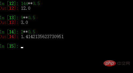 python開平方怎麼寫