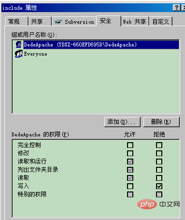 DedeCMSサーバーのWebサイトディレクトリのセキュリティ設定を行う方法