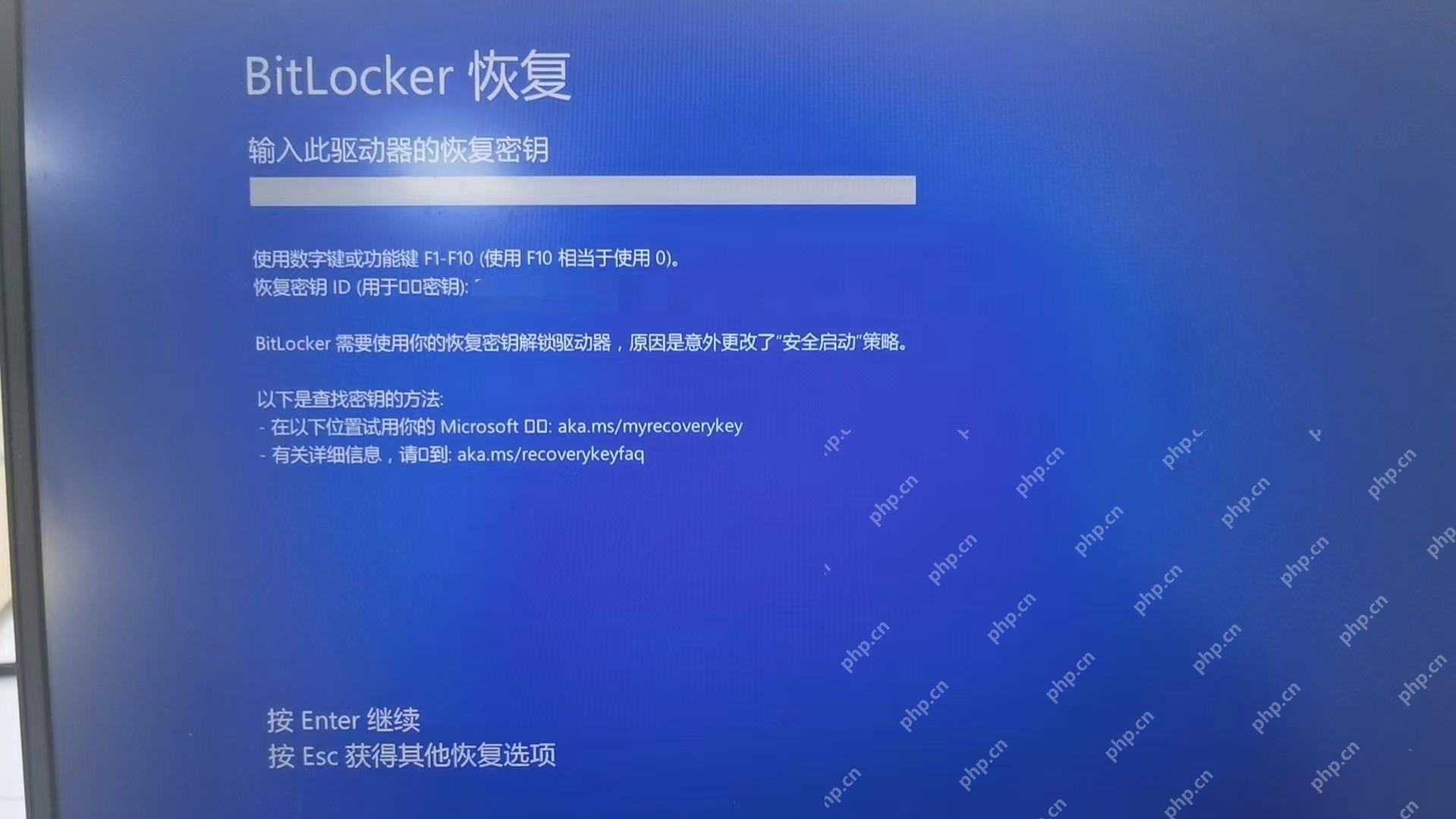 win11恢复密钥在哪里找_win11 BitLocker恢复密钥查找指南 - php中文网