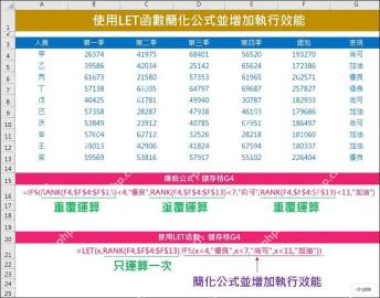 Excel中用LET函数简化重复计算并保留统一判断逻辑