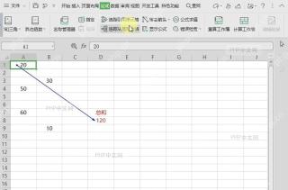 如何查看表格单元格是用来计算哪个结果?结果检查